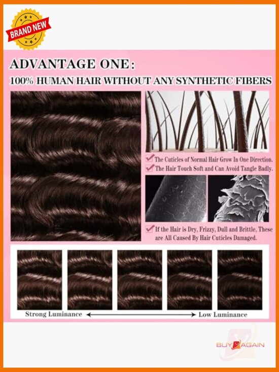 28 Inch 250% Density HD Lace Front Wig Loose Deep Wave 100% Human Hair Full main image 4
